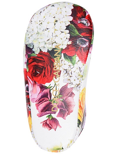 Пинетки с ремешком на шиколотке с цветочным принтом Dolce & Gabbana - 2173909970809 - Фото 5