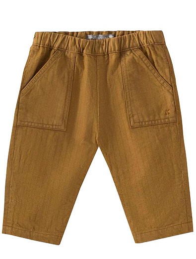 Коричневые хлопковые брюки Bonpoint - 1084519181701 - Фото 1