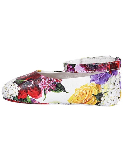 Пинетки с ремешком на шиколотке с цветочным принтом Dolce & Gabbana - 2173909970809 - Фото 3