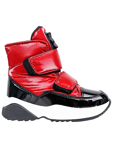 Красные ботинки на липучках Jog Dog - 2034509185348 - Фото 2