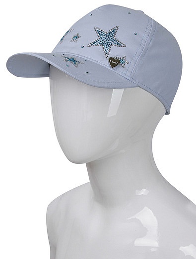 Голубая кепка с декором Il Trenino - 1184509170231 - Фото 2