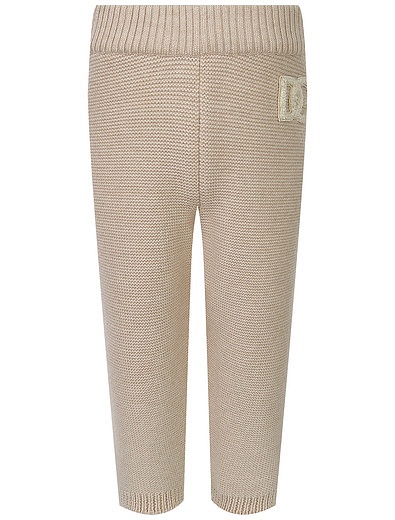 Бежевые брюки из шерсти Dolce & Gabbana - 1084529280050 - Фото 1