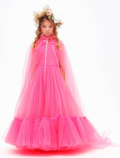 Розовое Платье с накидкой SASHA KIM - 1054709270904 - Фото 2
