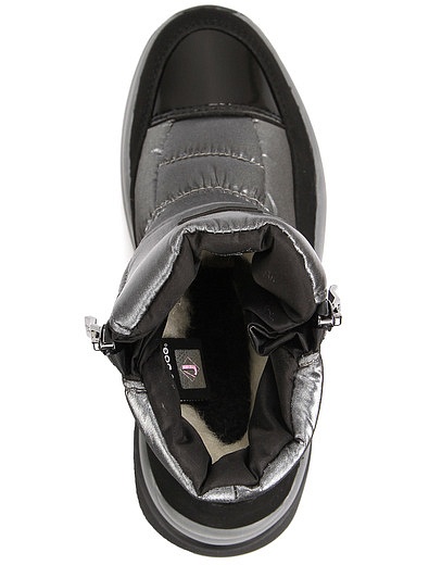 Серебристые утепленные ботинки Jog Dog - 2034509285826 - Фото 4