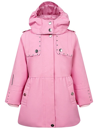 Розовое пальто трансформер с клепками POIVRE BLANC - 1124509270074 - Фото 1