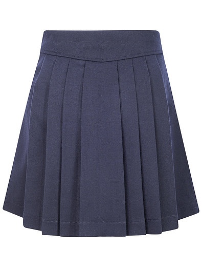 Синяя юбка с добавлением шерсти Aletta - 1041409980189 - Фото 2