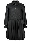 чёрное Платье с юбкой-плиссе - 1054509289335