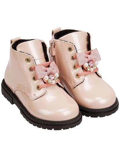 Розовые ботинки с бантиками Walkey - 2034509282634 - Фото 1