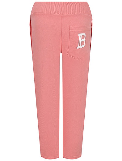 розовые спортивные брюки Balmain - 4244509272230 - Фото 4