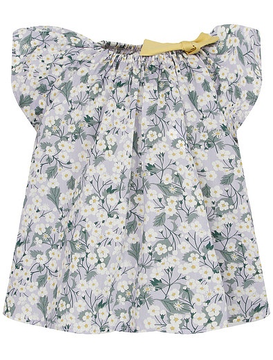 Комплект из блузы с цветочным принтом и брюк Il Gufo - 3024509274400 - Фото 5