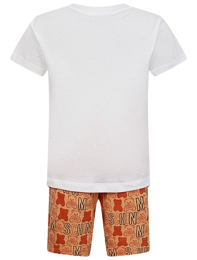 Комплект из футболки и шорт с радугой Moschino - 3024529270017 - Фото 2