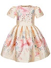 Платье с цветочным принтом и аппликацией - 1054509371849