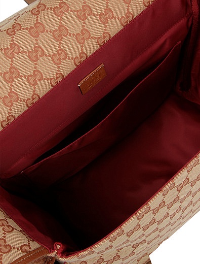 Рюкзак с нашивками и принтом логотипа GUCCI - 1501828980028 - Фото 5