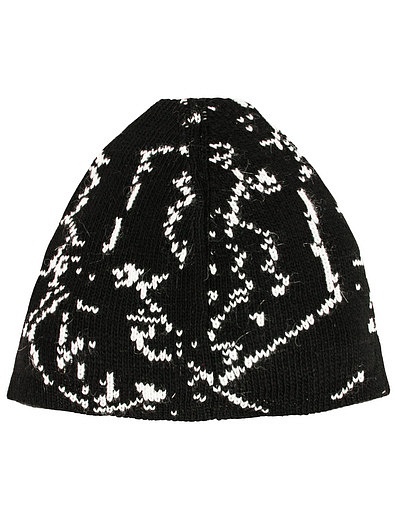 Черная шапка с принтом молния NEIL BARRETT KIDS - 1354519180197 - Фото 5