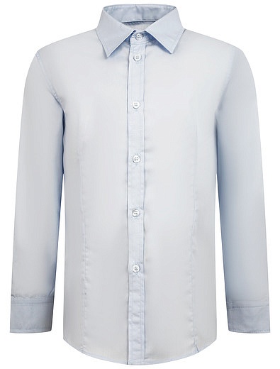 Голубая приталенная рубашка CLIX - 1014519282115 - Фото 1