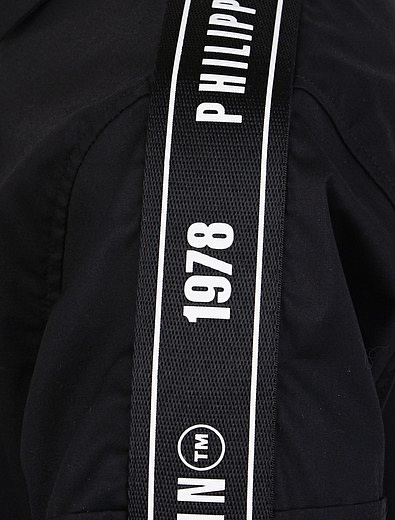 Черная рубашка с коротким рукавом Philipp Plein - 1011119970015 - Фото 2