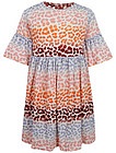 Платье с разноцветным леопардовым принтом - 1054609270097
