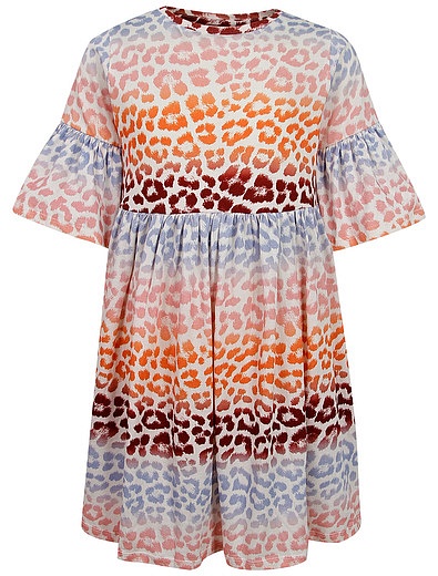 Платье с разноцветным леопардовым принтом MOLO - 1054609270097 - Фото 1