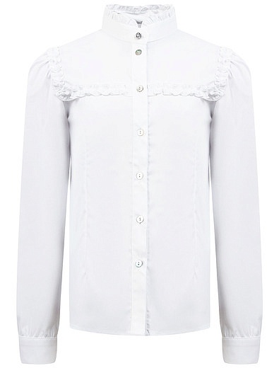 Белая блуза с оборками TRE API - 1034509183345 - Фото 1