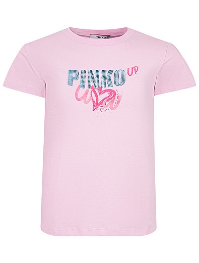 Комплект из футболки и шорт Pinko - 3024509271195 - Фото 4
