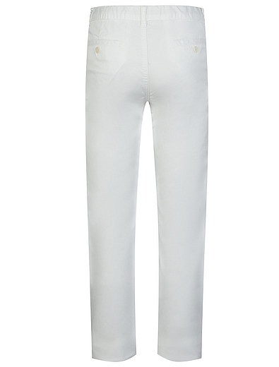 Белые брюки прямого кроя Il Gufo - 1081219970505 - Фото 2