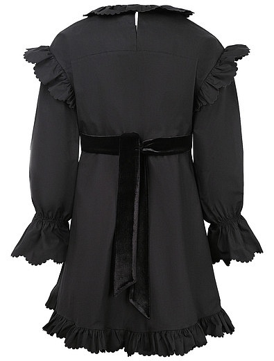 Чёрное платье с оборками Philosophy - 1051109980860 - Фото 2