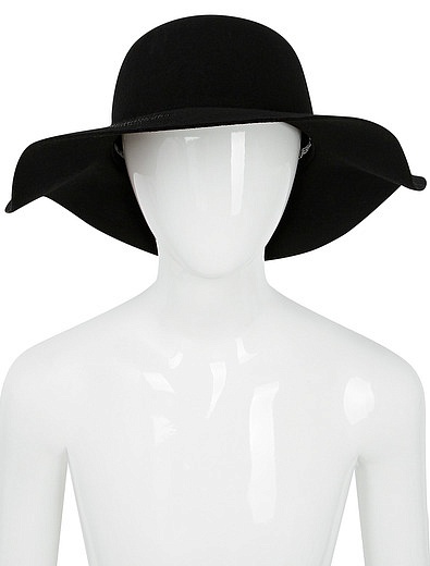 Шляпа c широкими полями с инициалами бренда KARL LAGERFELD - 1174509080050 - Фото 5