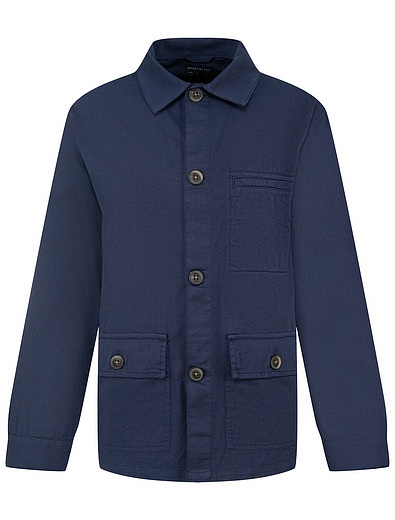 Синяя куртка-рубашка NUKUTAVAKE - 1074519371431 - Фото 1