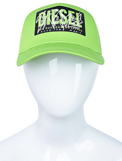 Зеленая кепка с логотипом Diesel - 1184529170143 - Фото 4