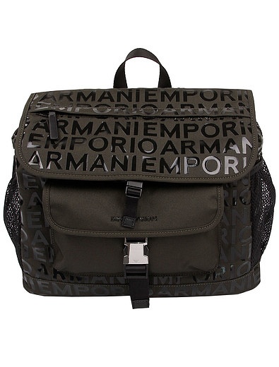 Рюкзак с принтом логотипа EMPORIO ARMANI - 1504528180675 - Фото 1