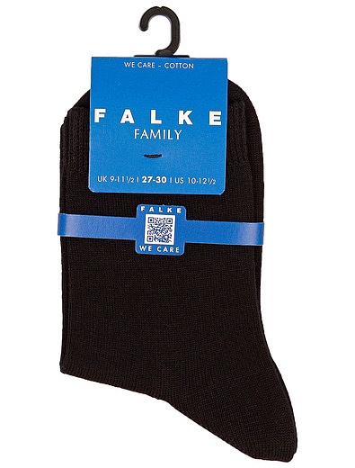 Черные хлопковые носки с эластаном FALKE - 1534529180732 - Фото 1
