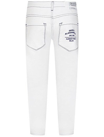 Белые джинсы с контрастной строчкой Daniele Alessandrini - 1164519271449 - Фото 2