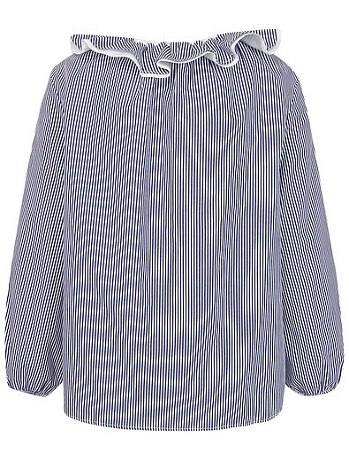 Блуза в полоску с отложным воротником Il Gufo - 1034509370493 - Фото 2