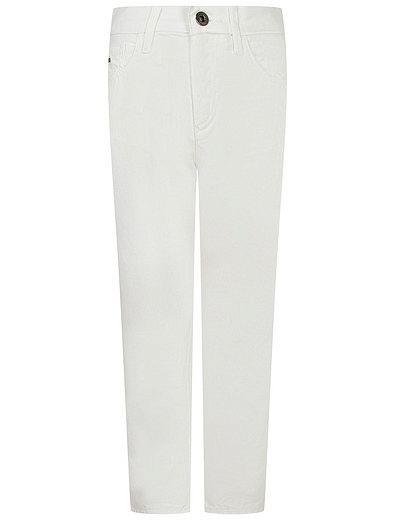 Белые джинсы из хлопка EMPORIO ARMANI - 1164519370814 - Фото 1