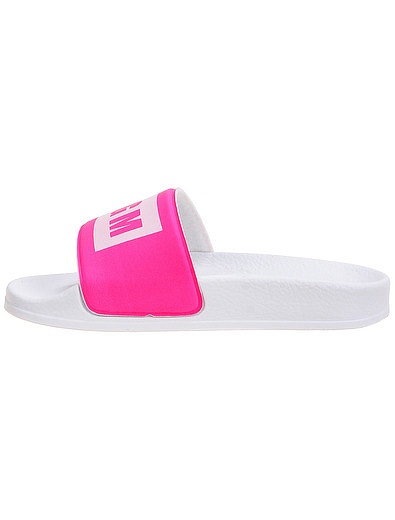 Пляжные шлепанцы с неоново-розовым логотипом MSGM - 2284509371313 - Фото 3