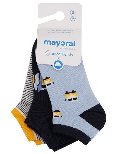 Набор из 3х коротких носков Mayoral - 1534518370359 - Фото 1