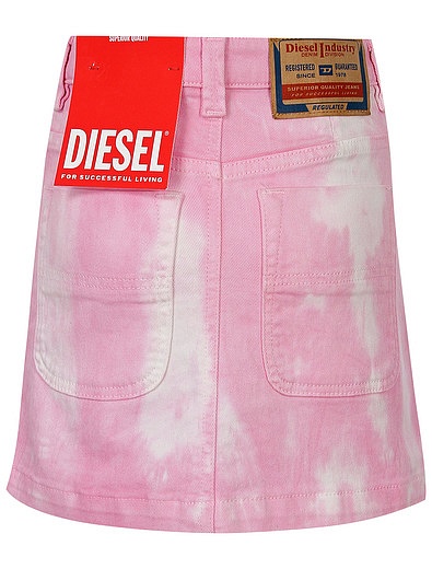 Розовая юбка с принтом тай-дай Diesel - 1044509370553 - Фото 3