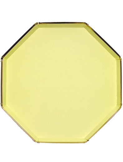 Набор одноразовых желтых тарелок 8 шт. Meri Meri - 2294520080347 - Фото 1