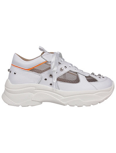 Белые кроссовки с шипами Florens - 2104509071092 - Фото 8