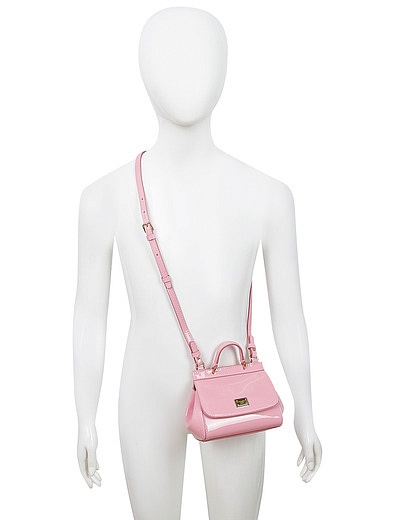 Розовая лаковая сумка Dolce & Gabbana - 1204508270012 - Фото 8