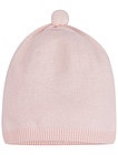Розовая шапка из хлопка - 1354509181555