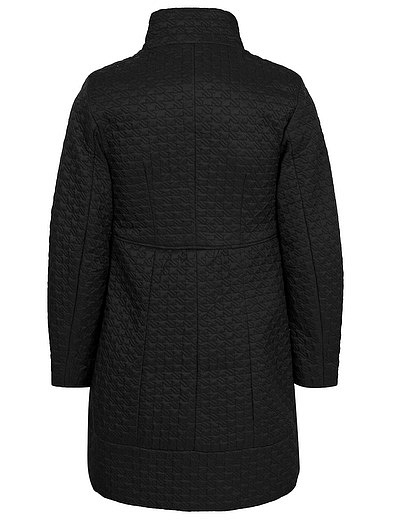 Черное стеганое пальто NAUMI - 1124509870014 - Фото 2