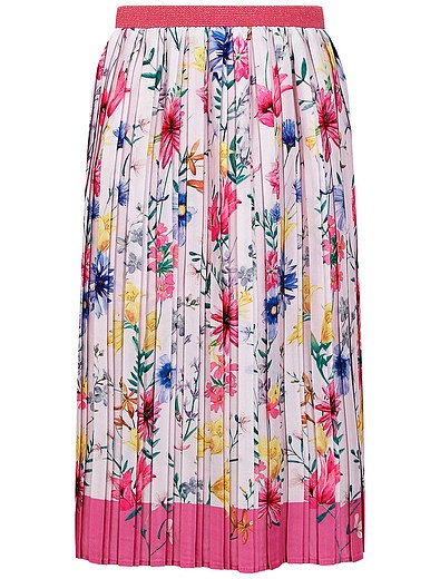 Плиссированная юбка с цветочным принтом EIRENE - 1044509172041 - Фото 1