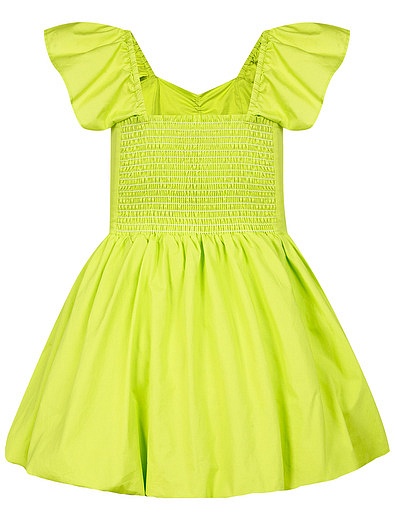 Зелёное платье с оборками TWINSET - 1054609276914 - Фото 8