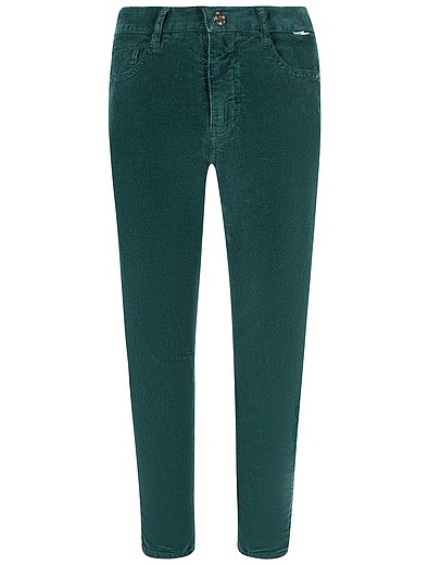 Зеленые вельветовые брюки Il Gufo - 1082219980389 - Фото 1