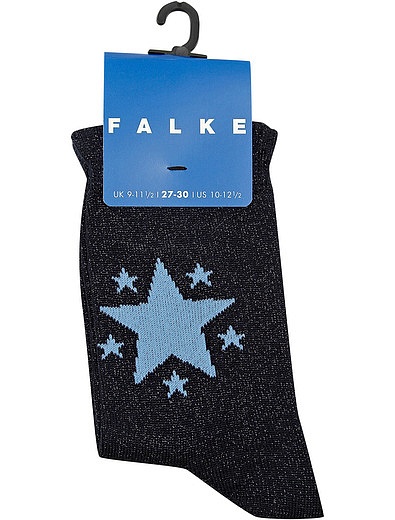 Синие носки со звездами FALKE - 1531409880034 - Фото 1