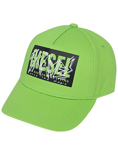 Зеленая кепка с логотипом Diesel - 1184529170143 - Фото 1