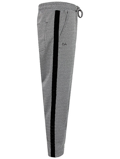 Серые брюки с лампасами Daniele Alessandrini - 1084519080172 - Фото 3