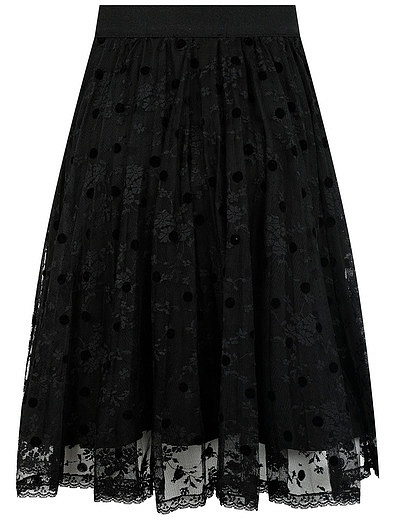 Черная кружевная юбка Ermanno Scervino - 1044509084887 - Фото 2
