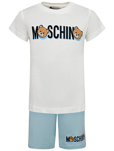 Комплект из футболки и шорт Moschino - 3023019071417 - Фото 1
